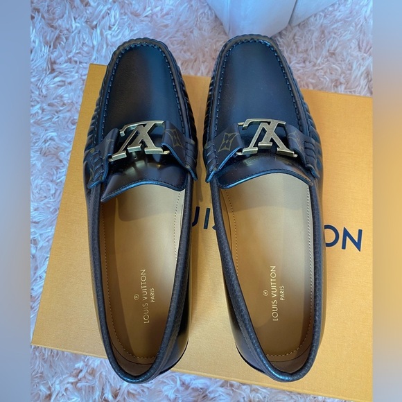Louis Vuitton LV Brown Loafers size 7.5 8 9 10 11 new in box - Picture 11 of 16